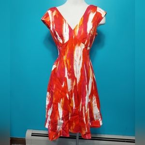 Size 10P Calvin Klein Warm Tones Dress